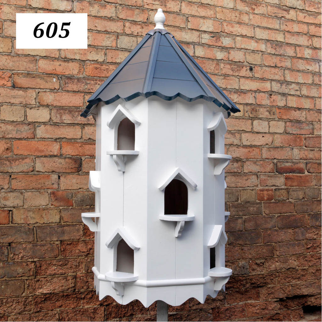 8 Sided Dovecote Painted Roof 3 Tier