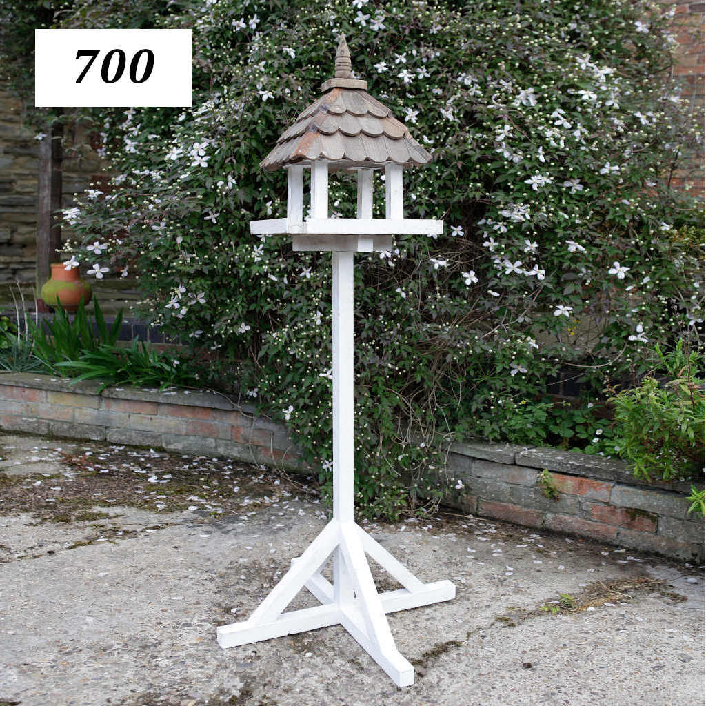 Free Standing Bird Table 4 Sided Roof